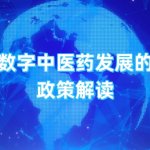 《关于促进数字中医药发展的若干意见》政策解读 《关于促进数字中医药发展的若干意见》政策解读